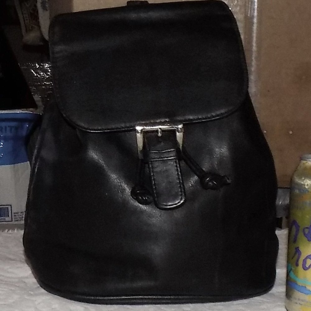 Vintage 1980s Jacques Ferrar Nappa leather small backpack style bag